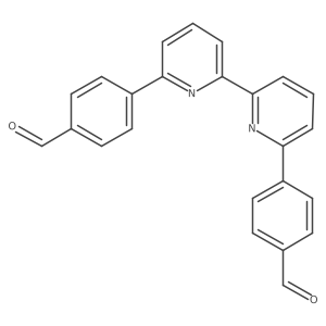 4,4'-([2,2'-Bipyridine]-6,6'-diyl)dibenzaldehyde Structure