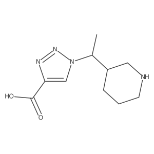 1-(1-(Piperidin-3-yl)ethyl)-1H-1,2,3-triazole-4-carboxylic acid结构式
