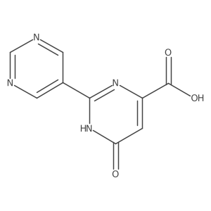6-Oxo-2-(pyrimidin-5-yl)-1,6-dihydropyrimidine-4-carboxylic acid Structure