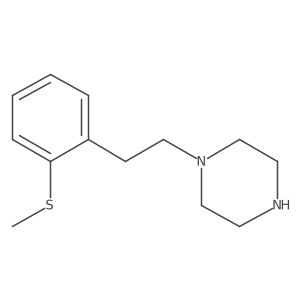 1-{2-[2-(Methylsulfanyl)phenyl]ethyl}piperazine Structure