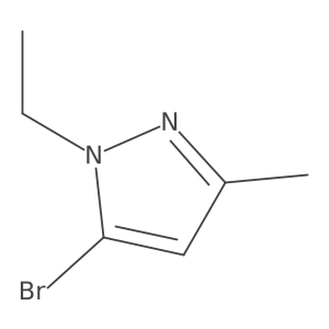 5-Bromo-1-ethyl-3-methyl-1H-pyrazole结构式