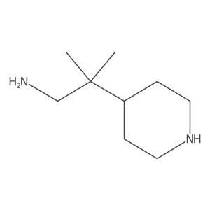 2-Methyl-2-(piperidin-4-yl)propan-1-amine结构式