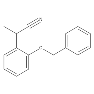 2-(2-Benzyloxyphenyl)-propionitrile Structure