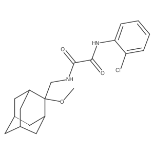 N'-(2-chlorophenyl)-N-[(2-methoxyadamantan-2-yl)methyl]ethanediamide结构式