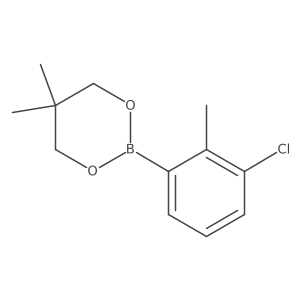 2-(3-Chloro-2-methylphenyl)-5,5-dimethyl-1,3,2-dioxaborinane Structure