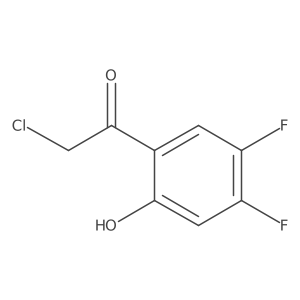 2-Chloro-1-(4,5-difluoro-2-hydroxyphenyl)ethanone结构式