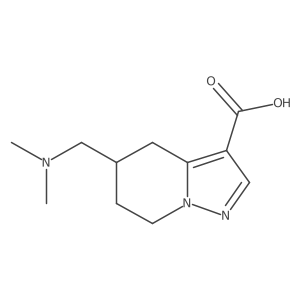 5-[(Dimethylamino)methyl]-4H,5H,6H,7H-pyrazolo[1,5-a]pyridine-3-carboxylic acid Structure