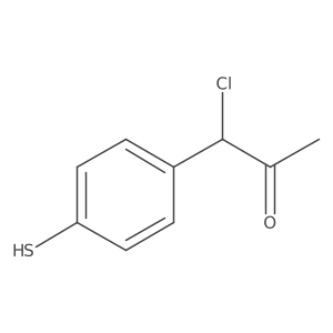 1-Chloro-1-(4-mercaptophenyl)propan-2-one Structure