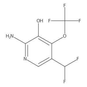 2-Amino-5-(difluoromethyl)-4-(trifluoromethoxy)pyridin-3-ol Structure