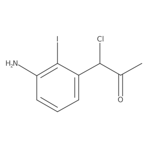 1-(3-Amino-2-iodophenyl)-1-chloropropan-2-one Structure