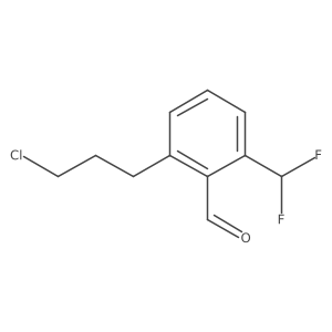 2-(3-Chloropropyl)-6-(difluoromethyl)benzaldehyde结构式