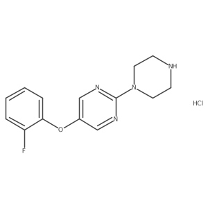 5-(2-Fluorophenoxy)-2-(1-piperazinyl)pyrimidine hydrochloride Structure
