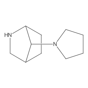 7-(1-Pyrrolidinyl)-2-azabicyclo[2.2.1]heptane结构式