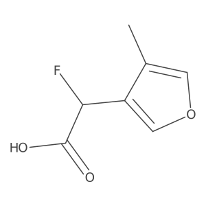 2-Fluoro-2-(4-methylfuran-3-yl)acetic acid Structure