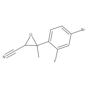 3-(4-Bromo-2-fluorophenyl)-3-methyloxirane-2-carbonitrile Structure