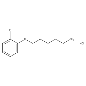 5-(2-Fluorophenoxy)pentan-1-amine hydrochloride结构式
