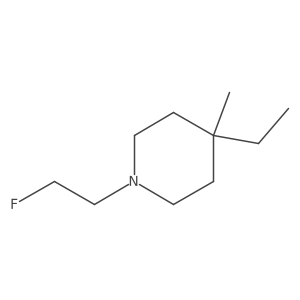 4-Ethyl-1-(2-fluoroethyl)-4-methylpiperidine Structure