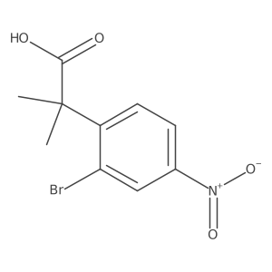2-(2-Bromo-4-nitrophenyl)-2-methylpropanoic acid Structure