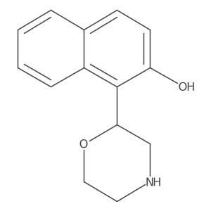 1-(Morpholin-2-yl)naphthalen-2-ol Structure