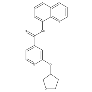 N-(quinolin-8-yl)-2-((tetrahydrofuran-3-yl)oxy)isonicotinamide结构式