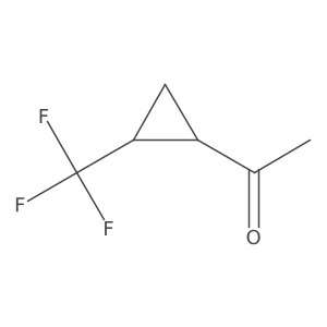 1-[(1S,2S)-2-(trifluoromethyl)cyclopropyl]ethan-1-one Structure