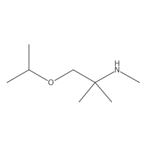 Methyl[2-methyl-1-(propan-2-yloxy)propan-2-yl]amine结构式
