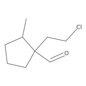 1-(2-Chloroethyl)-2-methylcyclopentane-1-carbaldehyde结构式