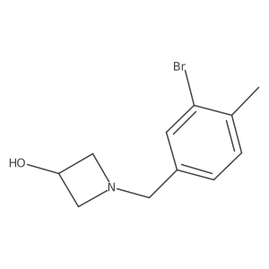 1-[(3-Bromo-4-methylphenyl)methyl]azetidin-3-ol Structure