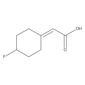 (4-Difluoro-cyclohexylidene)-acetic acid Structure