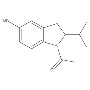1-(5-Bromo-2-isopropylindolin-1-yl)ethanone结构式