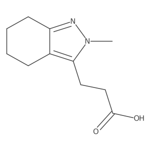 3-(2-methyl-4,5,6,7-tetrahydro-2H-indazol-3-yl)propanoic acid Structure