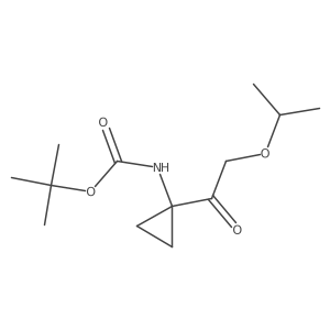tert-butyl N-{1-[2-(propan-2-yloxy)acetyl]cyclopropyl}carbamate结构式