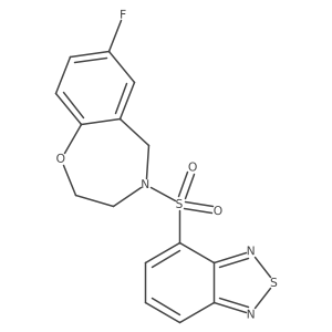 4-(Benzo[c][1,2,5]thiadiazol-4-ylsulfonyl)-7-fluoro-2,3,4,5-tetrahydrobenzo[f][1,4]oxazepine Structure