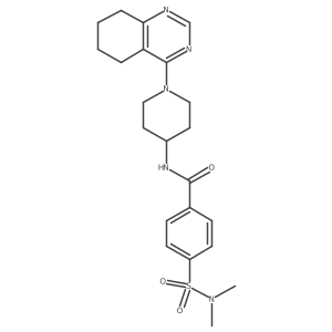 4-(N,N-dimethylsulfamoyl)-N-(1-(5,6,7,8-tetrahydroquinazolin-4-yl)piperidin-4-yl)benzamide结构式