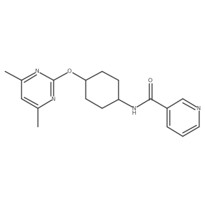 N-((1r,4r)-4-((4,6-dimethylpyrimidin-2-yl)oxy)cyclohexyl)nicotinamide Structure