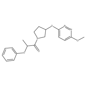 1-(3-((6-Methoxypyridazin-3-yl)oxy)pyrrolidin-1-yl)-2-phenoxypropan-1-one Structure