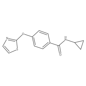 N-cyclopropyl-4-(thiazol-2-yloxy)benzamide Structure