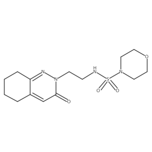 N-(2-(3-oxo-5,6,7,8-tetrahydrocinnolin-2(3H)-yl)ethyl)morpholine-4-sulfonamide结构式