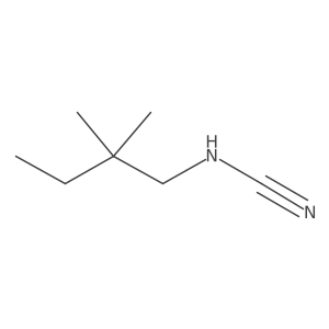 Cyanamide, (2,2-dimethylbutyl)- Structure