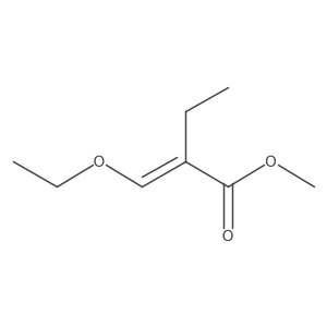 Methyl (2E)-2-(ethoxymethylidene)butanoate Structure
