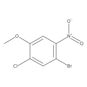 1-Bromo-5-chloro-4-methoxy-2-nitrobenzene结构式