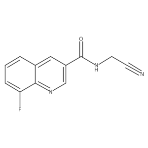 N-(cyanomethyl)-8-fluoroquinoline-3-carboxamide Structure