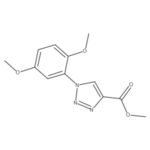 methyl 1-(2,5-dimethoxyphenyl)-1H-1,2,3-triazole-4-carboxylate Structure