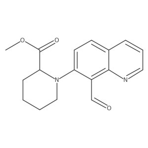Methyl 1-(8-formylquinolin-7-yl)piperidine-2-carboxylate结构式