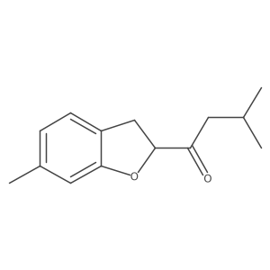 3-Methyl-1-(6-methyl-2,3-dihydro-1-benzofuran-2-yl)butan-1-one Structure