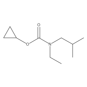 cyclopropyl N-ethyl-N-(2-methylpropyl)carbamate Structure