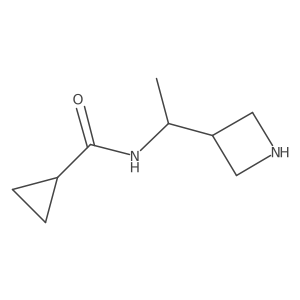 N-[1-(azetidin-3-yl)ethyl]cyclopropanecarboxamide Structure