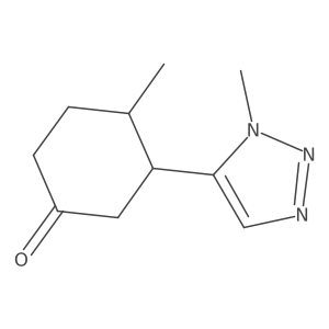 4-methyl-3-(1-methyl-1H-1,2,3-triazol-5-yl)cyclohexan-1-one Structure