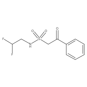 N-(2,2-difluoroethyl)-2-oxo-2-phenylethane-1-sulfonamide结构式
