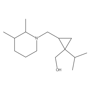 {2-[(2,3-Dimethylpiperidin-1-yl)methyl]-1-(propan-2-yl)cyclopropyl}methanol Structure